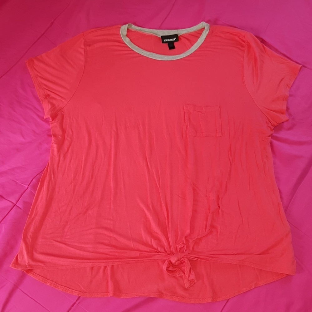 Fuchsia joe boxer tee 3x